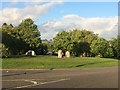 Part of Stone Circle on Smarts Green roundabout