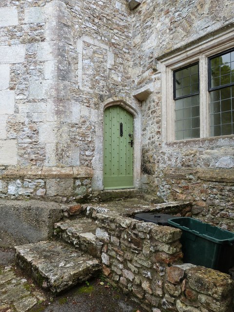Corner of interior courtyard, Shute Barton