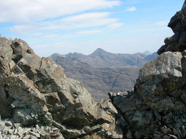 Sgurr nan Gillean and the Cuillin ridge from Bealach Coire Lagan