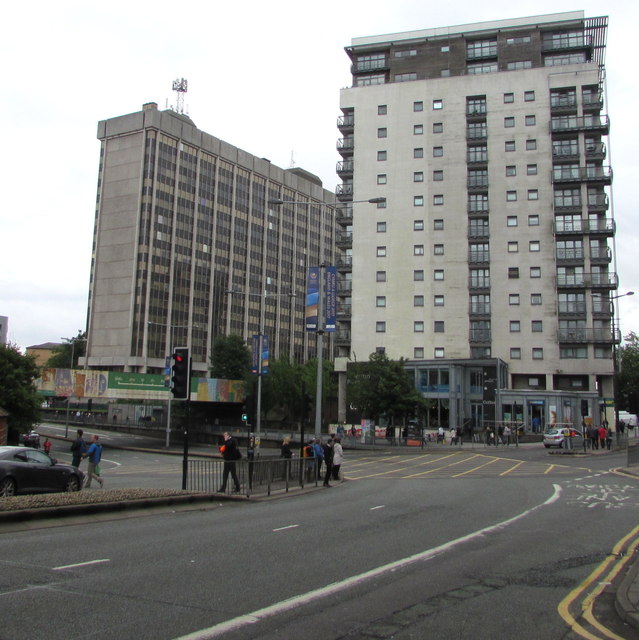 Multistorey buildings in Cardiff city centre