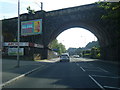 A6038 Otley Road crossed by railway