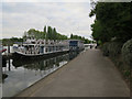 Boats moored on the Thames