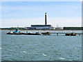 SU4704 : Fawley Marine Terminal and Disused Power Station by David Dixon