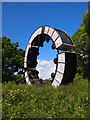 Wheel Drums Sculpture, Hengoed Viaduct