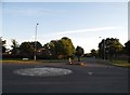 Mini roundabout on Marsh End Road, Newport Pagnell