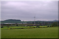 Wind turbine and fields at Balmuir