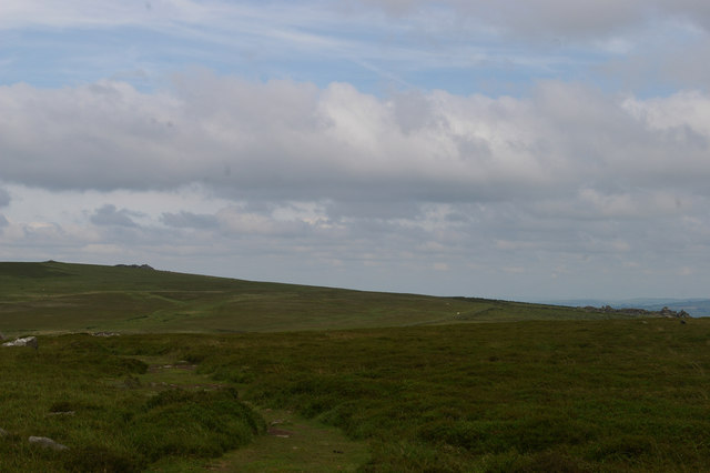 View east off Mynydd Caregog