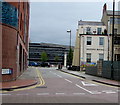 East along Bute Crescent, Cardiff Bay