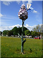 NZ2624 : Orchid sculpture at Newton Aycliffe by Thomas Nugent