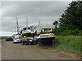 Working on the boats at Heswall