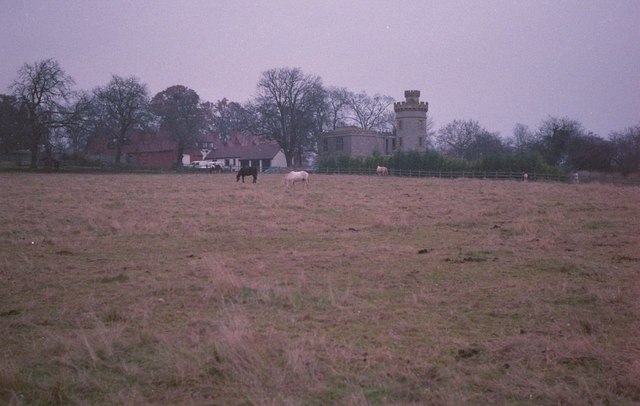 Clopton Tower and converted farm buildings