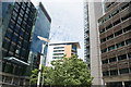 View of a block of flats on Hermitage Street from the Paddington Basin