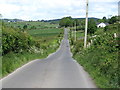 View North along the undulating Ribadoo Road