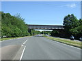 Railway bridge over Royston Bypass (A505)