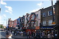 View of a dragon sculpture on the front of the Max Orient buffet restaurant on Camden High Street