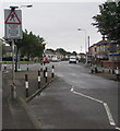ST2177 : Warning sign - Humped Zebra Crossing, Pengam Road, Tremorfa, Cardiff by Jaggery