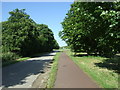 Cycle path towards Cambridge