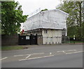 Ivy House under wraps, East Molesey