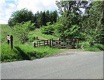 NO2206 : Gate to vehicle track, Lomond Hills by Bill Kasman