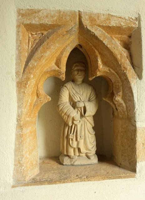 Niche in church porch, Charlton Adam © Derek Harper :: Geograph Britain ...