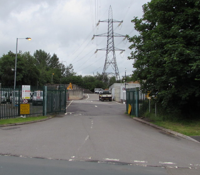 Llanfoist Depot and a pylon, Llanfoist © Jaggery :: Geograph Britain ...