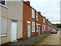 Terraced housing on Hillmoor Street