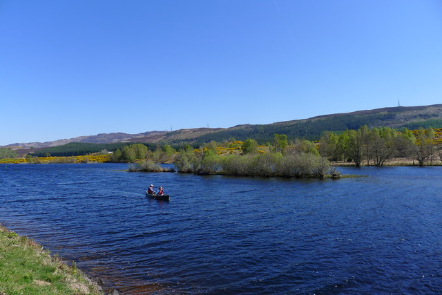 The Caledonian Canal south-west of Kytra Lock