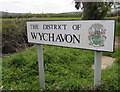 Wychavon Worcestershire boundary sign