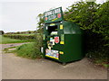 Salvation Army clothing & shoes donations bin near Willersey