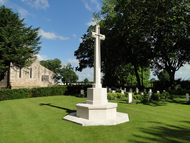 Cross of Sacrifice in Scampton churchyard