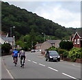 Sunday morning cyclists in Llanfoist