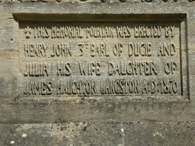 Inscription in Langston Memorial... © Philip Halling :: Geograph ...