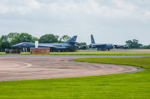 B1 and B52 at Fairford © Ian Capper :: Geograph Britain and Ireland