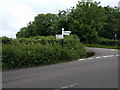 Lane junction on Limekiln Lane