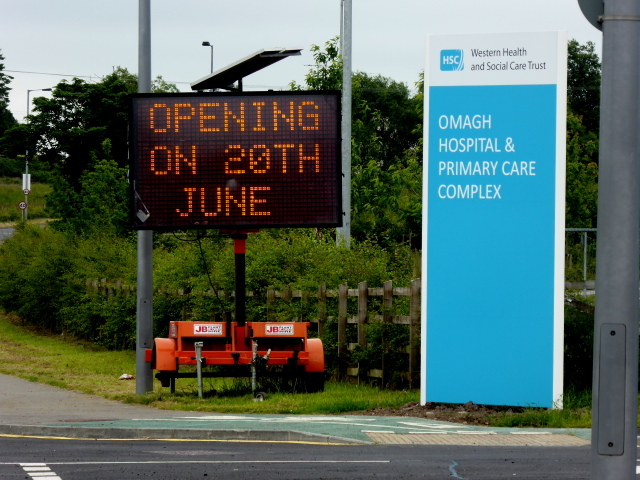 Hospital opening notification, Cranny, Omagh