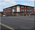 Office building on a Cardiff corner