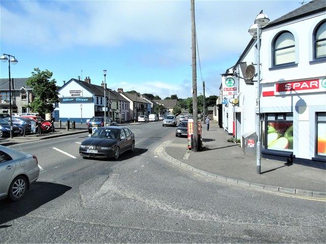 Newry Road, Hilltown, from the Rathfriland Road junction