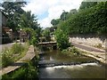 Lyme Regis: the River Lim at the end of Jericho