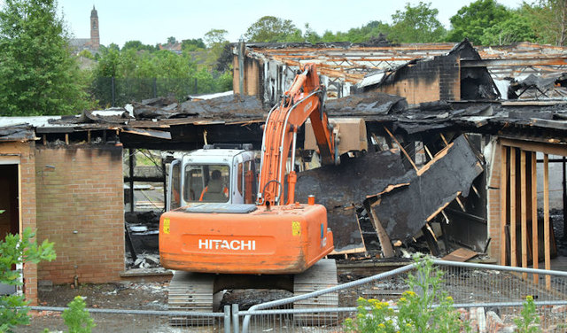 Former Joss Cardwell Centre (demolition), Belfast - June 2017(1)