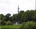 Mobile phone mast near Bedmond, seen from M25