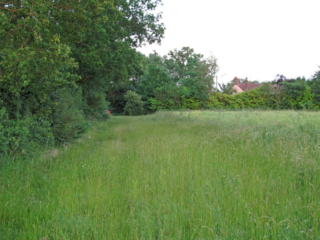 Footpath on arable field margin, Willingham