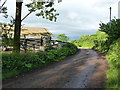 New barn on the slopes of Mynydd Llangyndeyrn