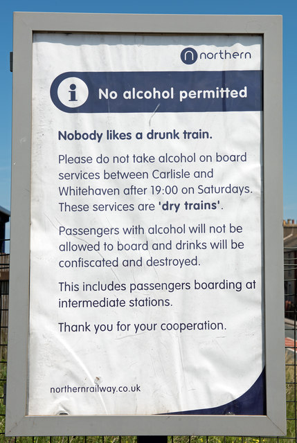 Notice at Flimby station - June 2017