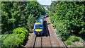 Class 170 DMUs crossing at Moy