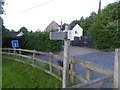 Footpath sign in Lamb Corner