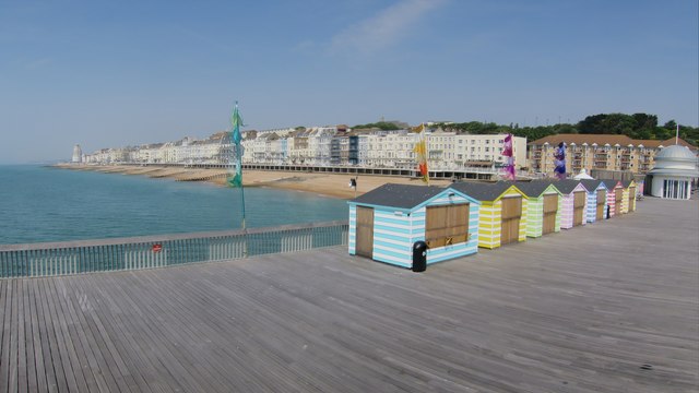 Sheds on Hastings Pier