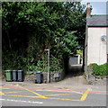 Wheelie bins at the edge of Llandaff Square, Old St Mellons, Cardiff