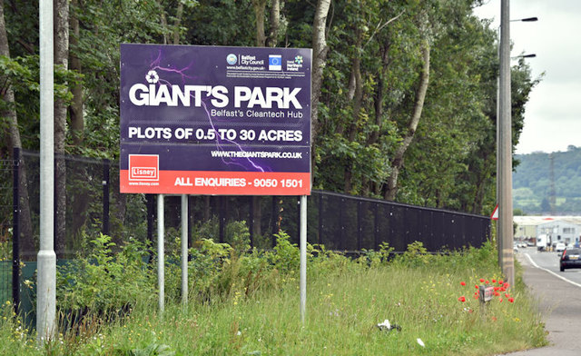 Giant's Park sign, Belfast - June 2017(2)
