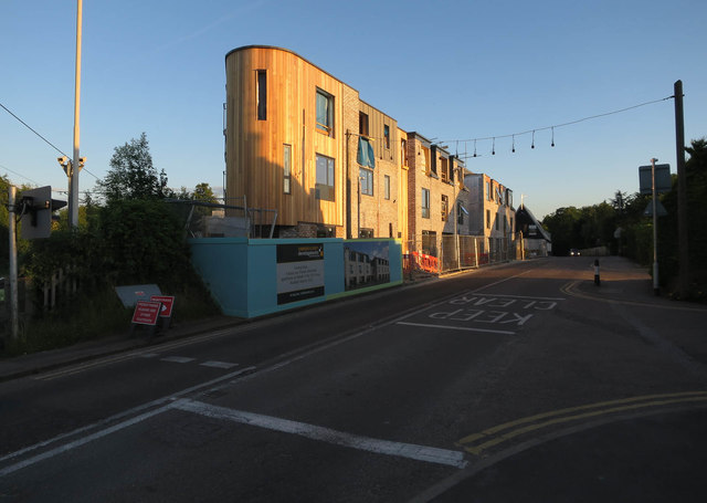 New flats near Great Shelford's station
