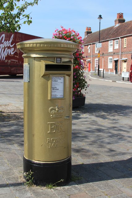 Gold Postbox, The Square